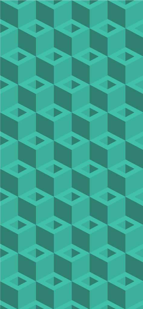 Template Modern Teal Geometric Background Poster Design