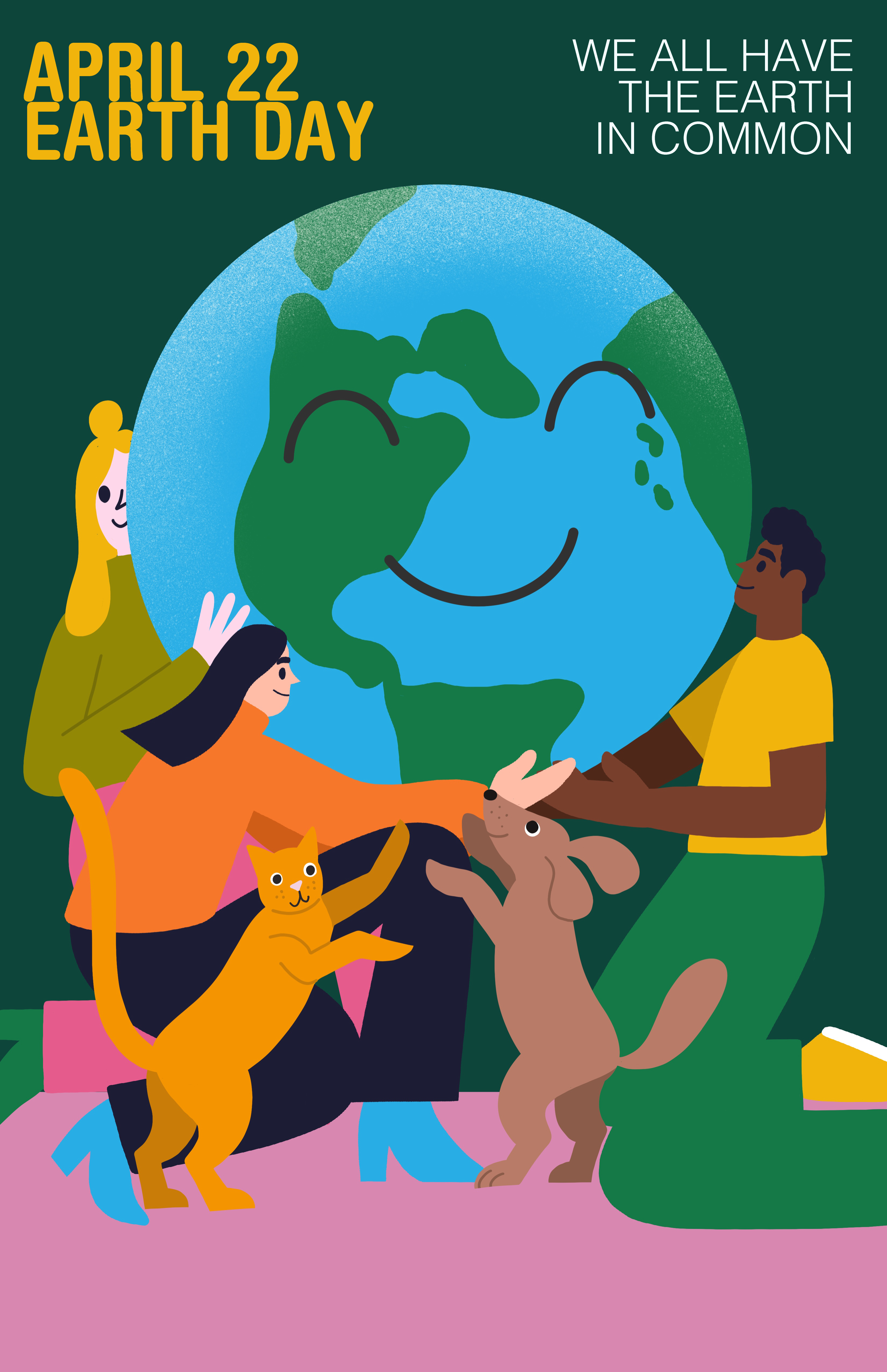 Template Vibrant Earth Day Celebration Poster Design