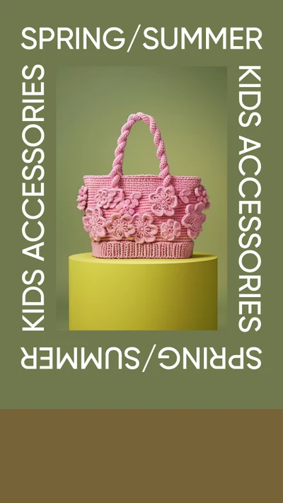 Green Instagram Story for Kids Accessories