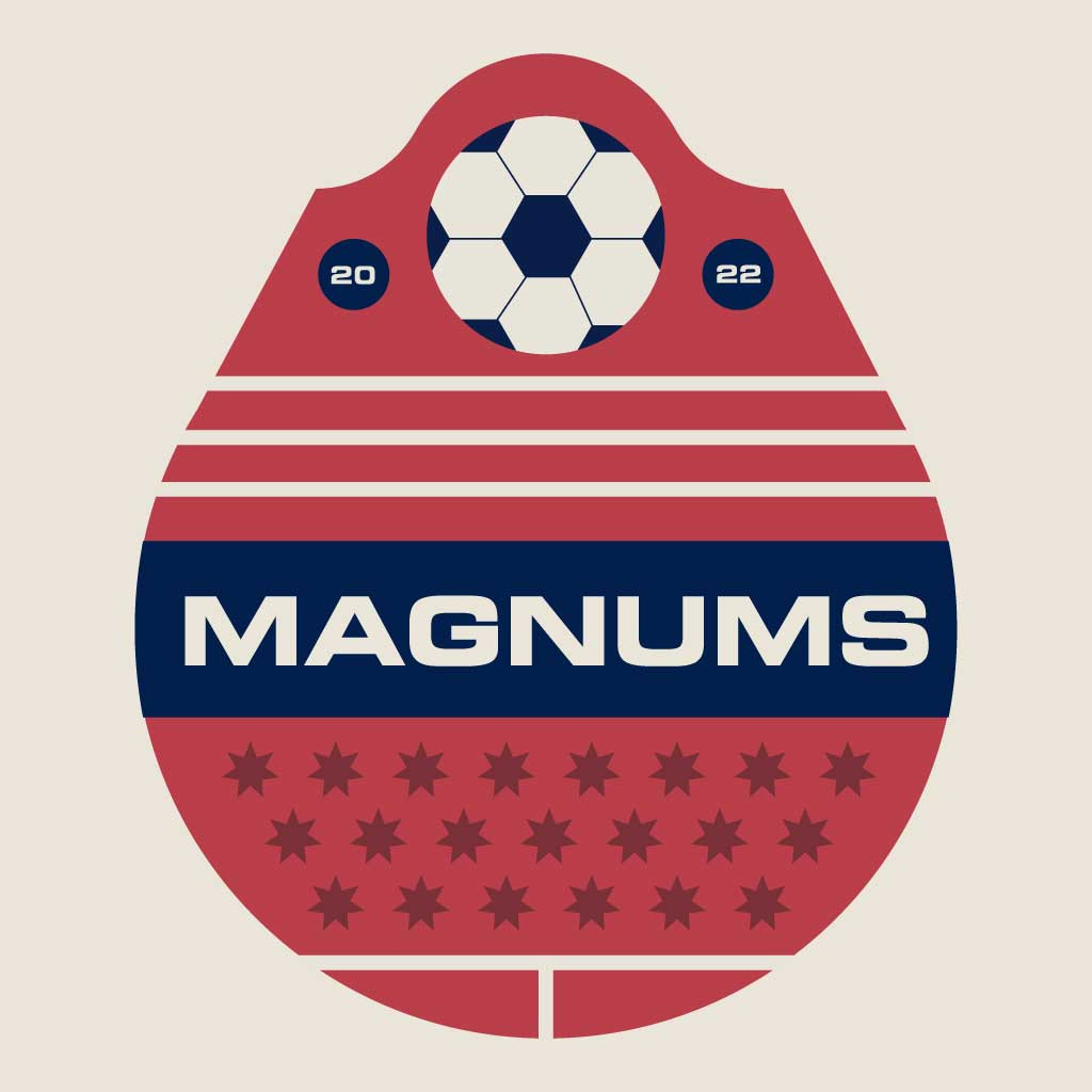 Template Red and Navy Sports Event Egg-shaped Poster