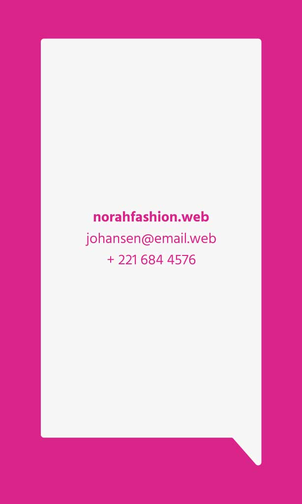 Chic Magenta Business Card Template Design