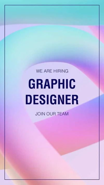 Template Hiring Graphic Designer Job Advertisement Poster