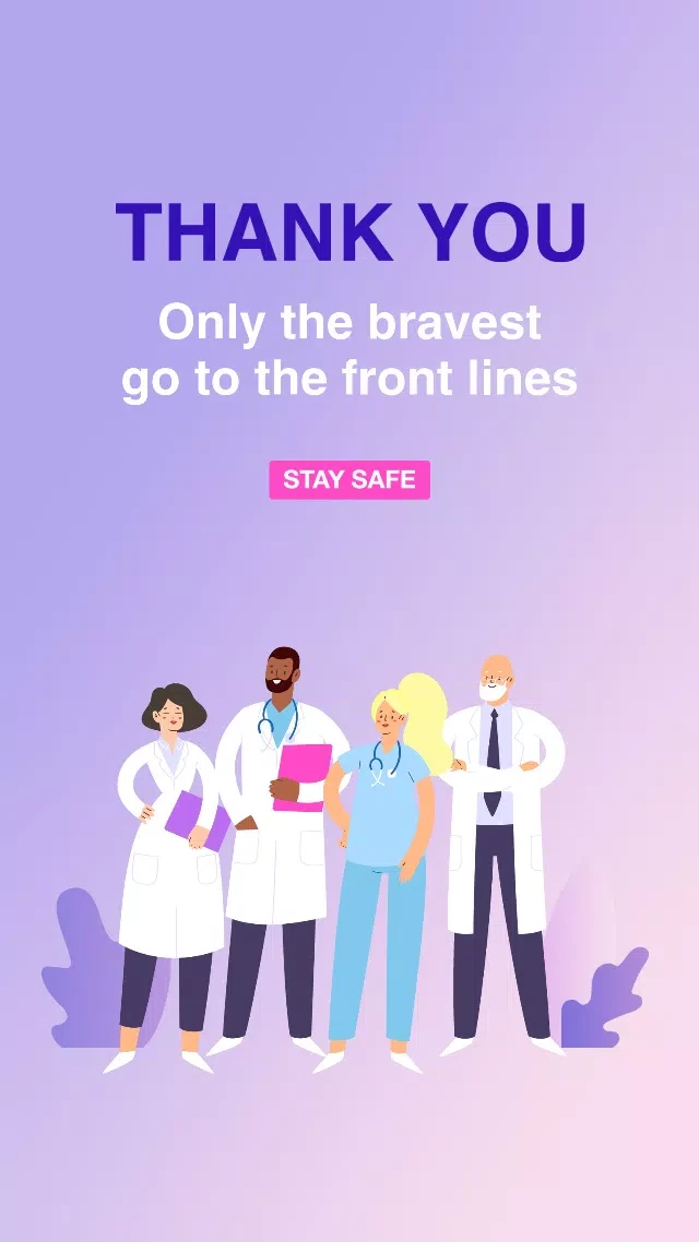 Template Heartwarming Healthcare Heroes Appreciation Poster