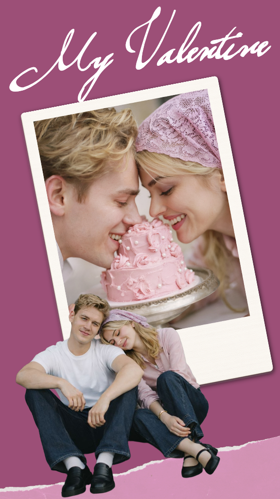 Template Romantic Instagram Story Design Pink Delight