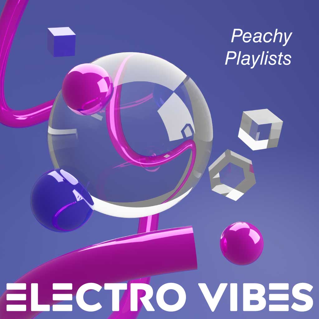 Electric Blue and Pink Playlist Post Design