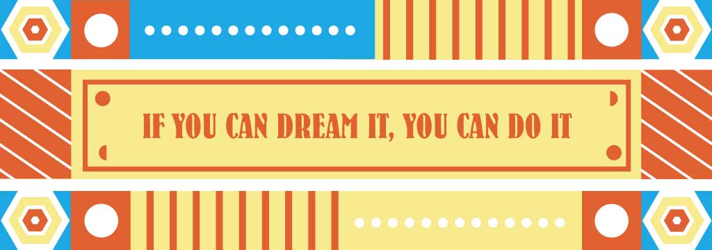 Vibrant Dreams Inspirational Banner Ad Design