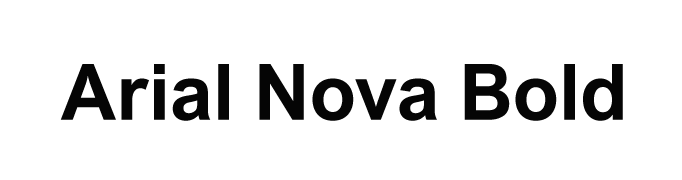 Arial Nova Bold