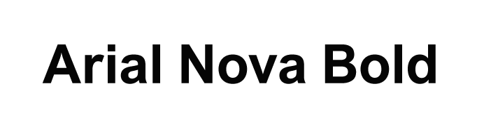 Arial Nova Bold