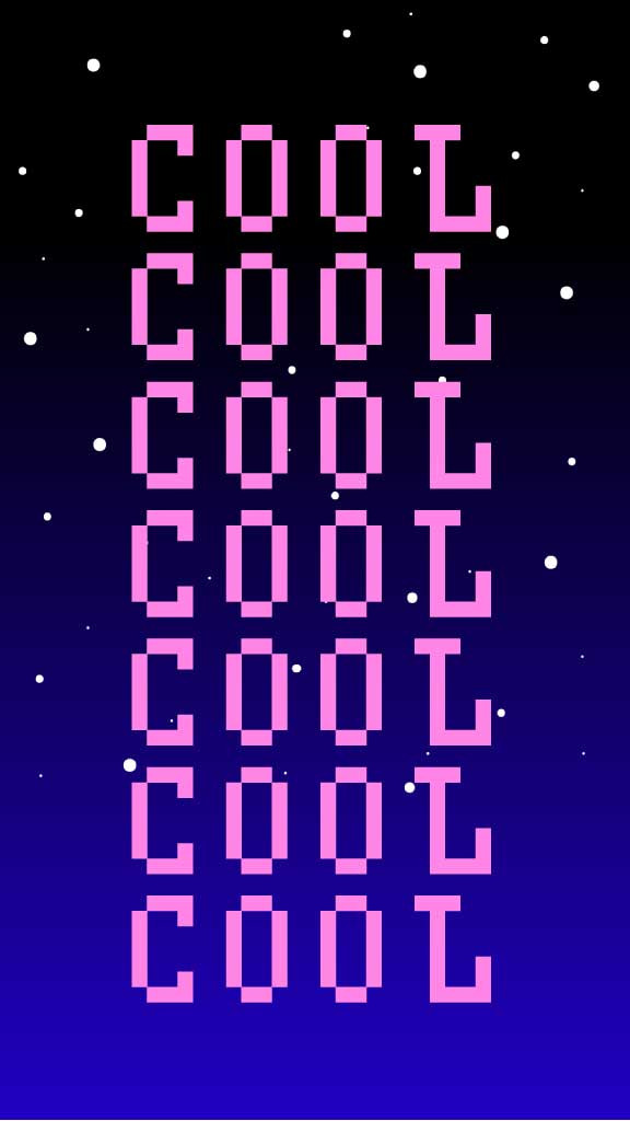 Template Cool Pink Text on Purple Social Media Post