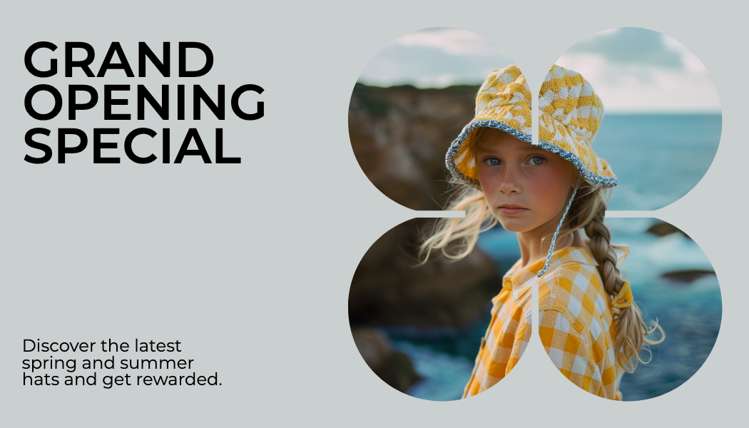 Template Grand Opening Gift Card with Gray Background