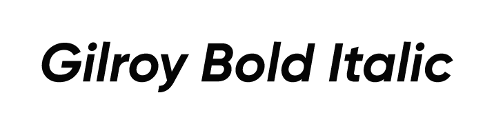 Gilroy-BoldItalic