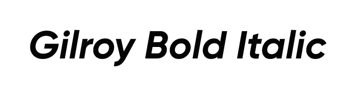 Gilroy-BoldItalic