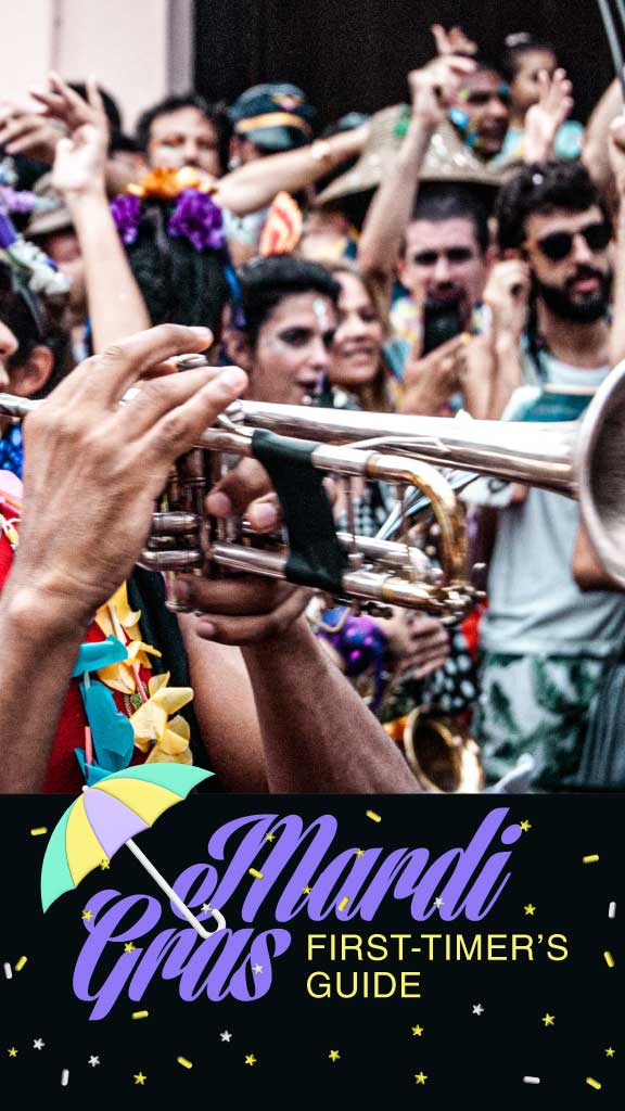 Mardi Gras Guide Vibrant Poster Design