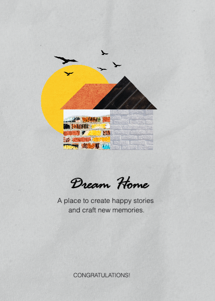 Warm Sunshine New Home Congratulations Poster