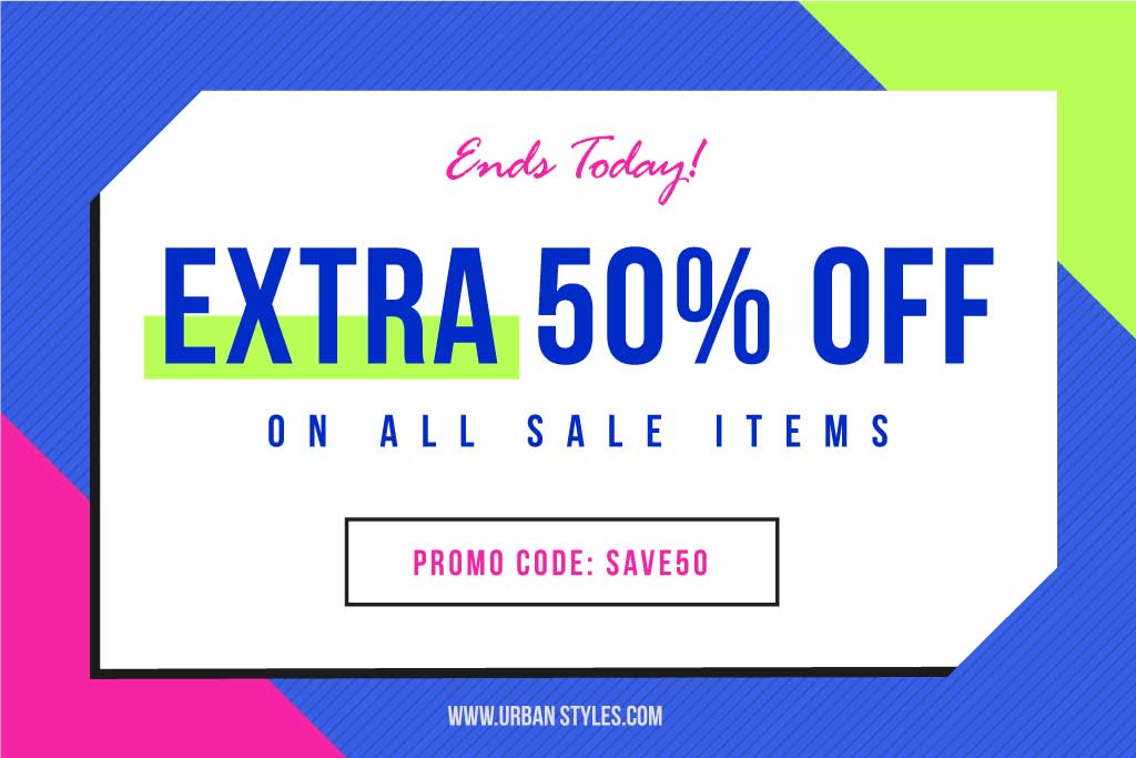 Blue and Pink Sale Ad Template for Promotions