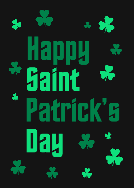 Green Themed Saint Patrick's Day Poster