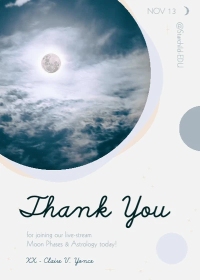 Template Elegant Moonlight Thank You Post Template