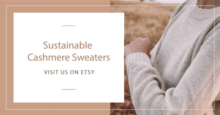 Template Elegant Beige Eco-Friendly Sweater Ad