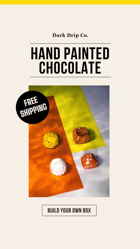 Template Artisan Chocolate Ad Bright Yellow Amber Hues