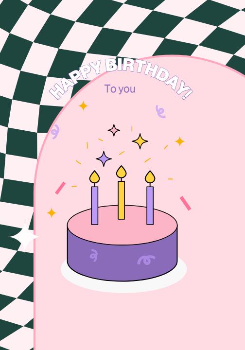 Charming Pink Birthday Celebration Post Template