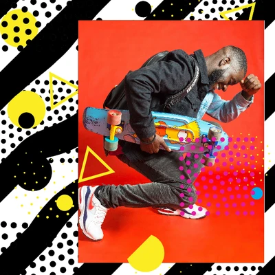 Template Urban Skate Culture Red Poster Design