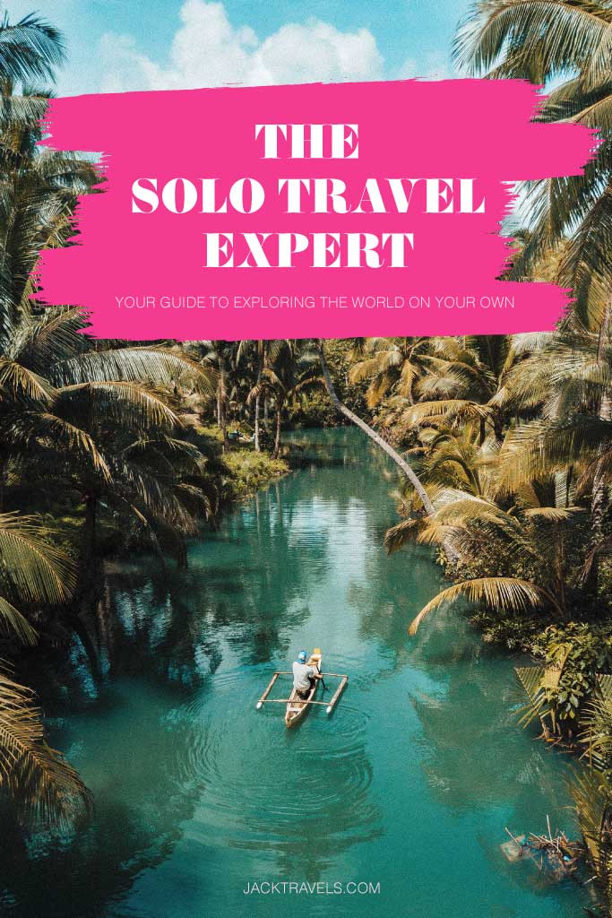 Template Solo Travel Expert Tropical Adventure Poster